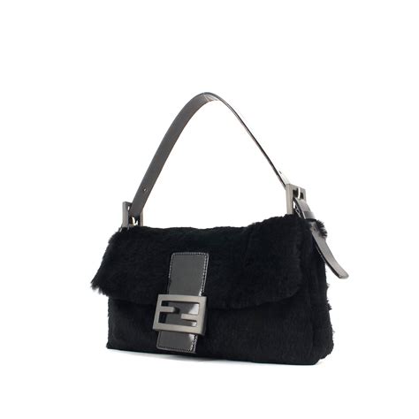 pochette nera fendi in pelle|Borse e pochette per Donna .